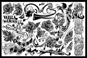 Wilków i las tattoo idea