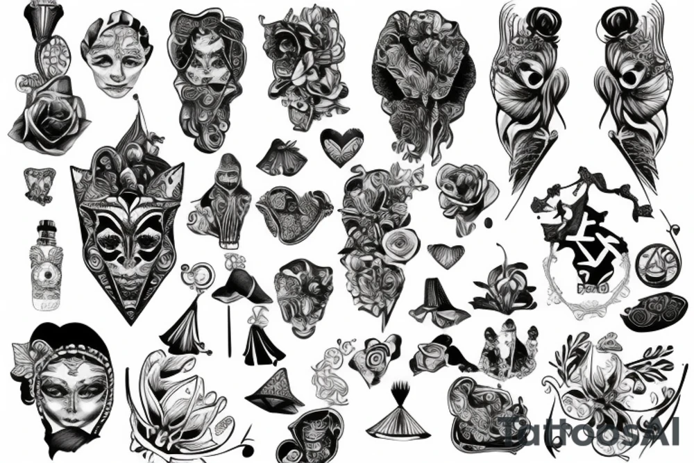 Wilków i las tattoo idea