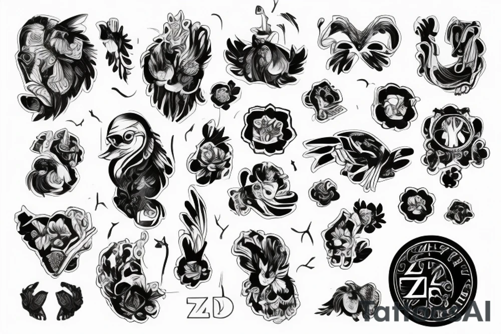 Zmęczony przez życie kaczor donald tattoo idea