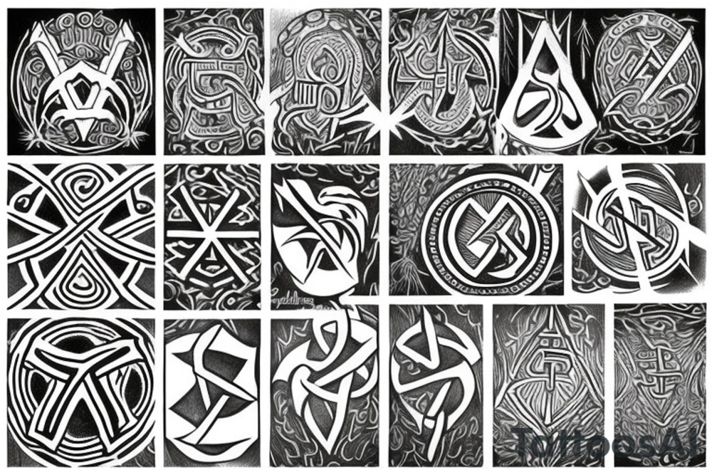 Nordic rune tattoo idea