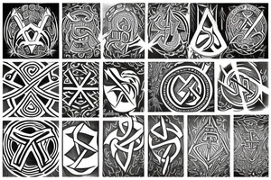 Nordic rune tattoo idea