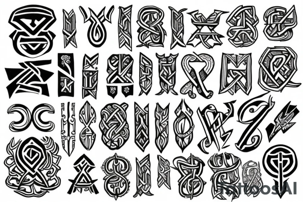 Nordic rune tattoo idea