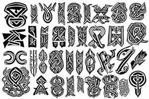 Nordic rune tattoo idea