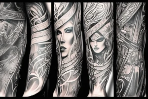 Mystic metal band tattoo idea