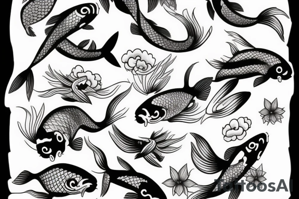 Koi fish tattoo idea