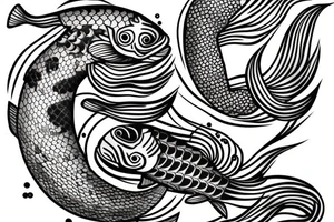 Koi fish tattoo idea