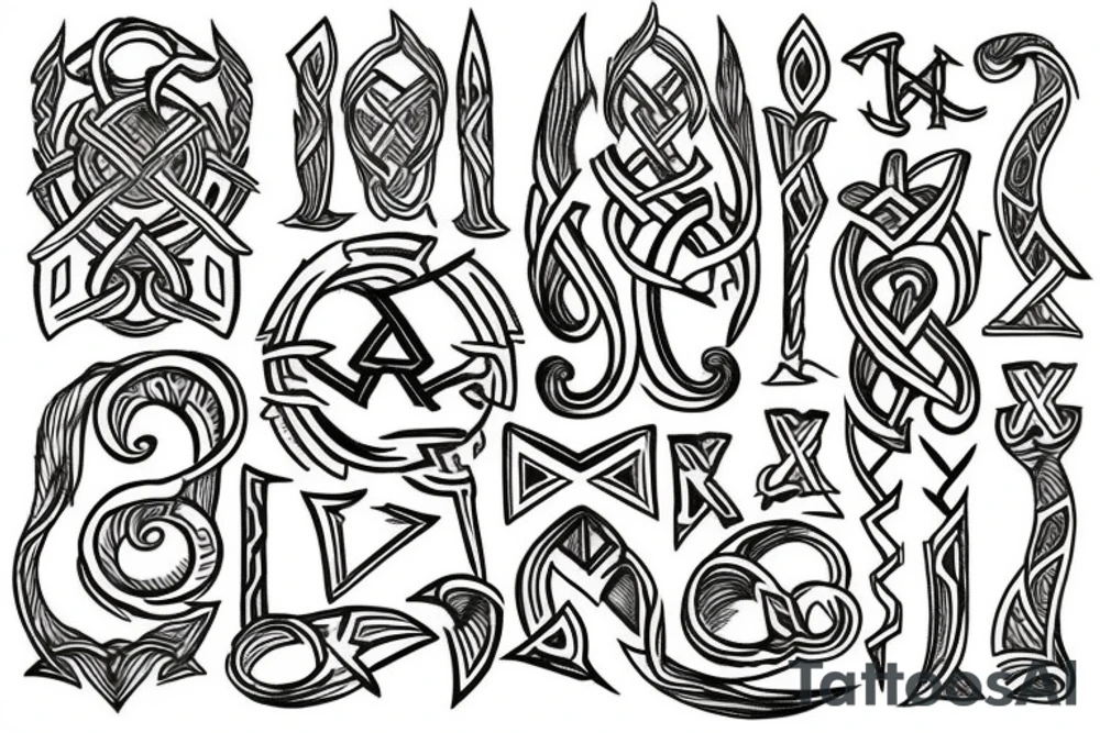 Nordic rune tattoo idea