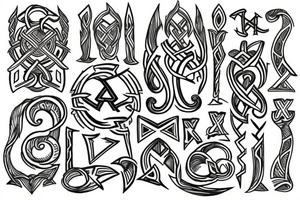 Nordic rune tattoo idea