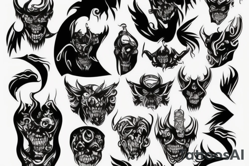 Polish demon tattoo idea