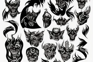 Polish demon tattoo idea