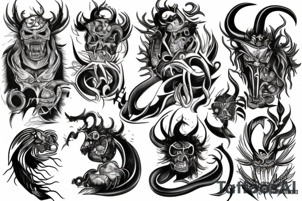 Polish demon tattoo idea