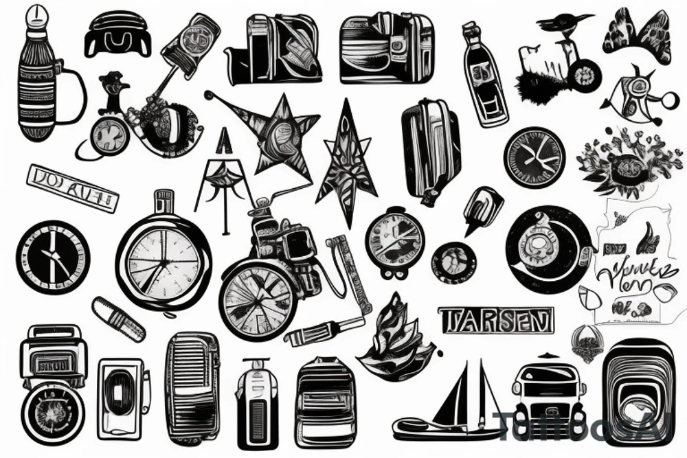 travel tattoo idea