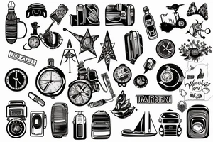 travel tattoo idea