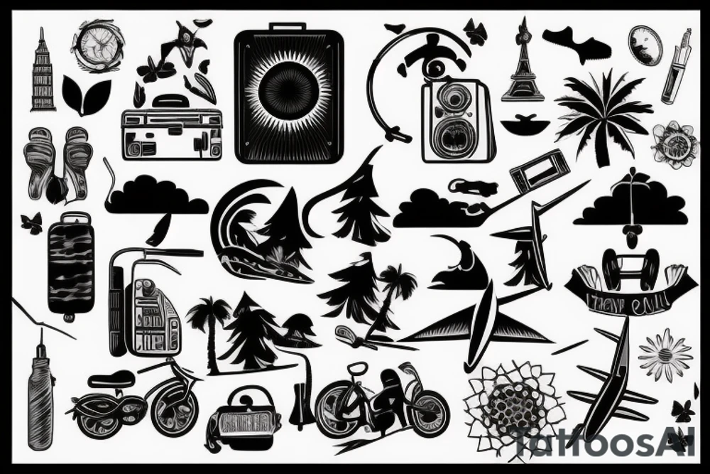 travel tattoo idea