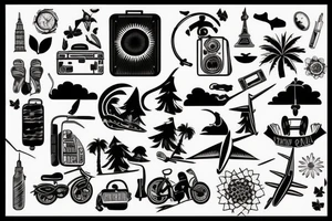 travel tattoo idea