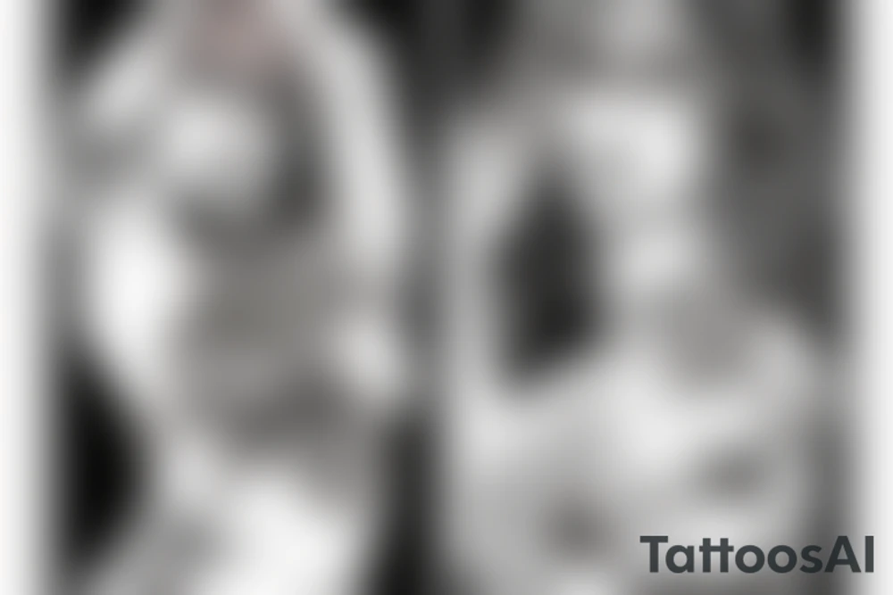 Sexy woman tattoo idea