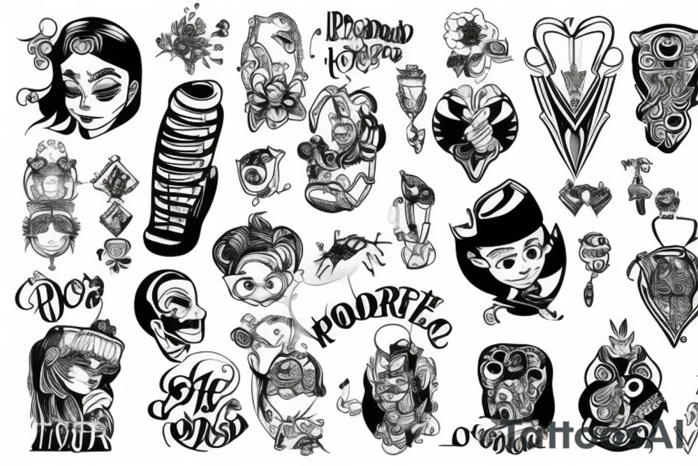 Podróże tattoo idea