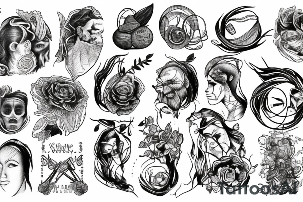 Sisyphean work tattoo idea