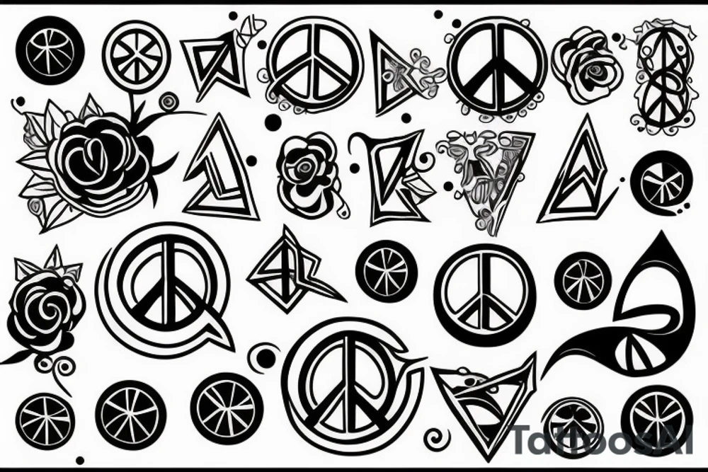 Peace tattoo idea
