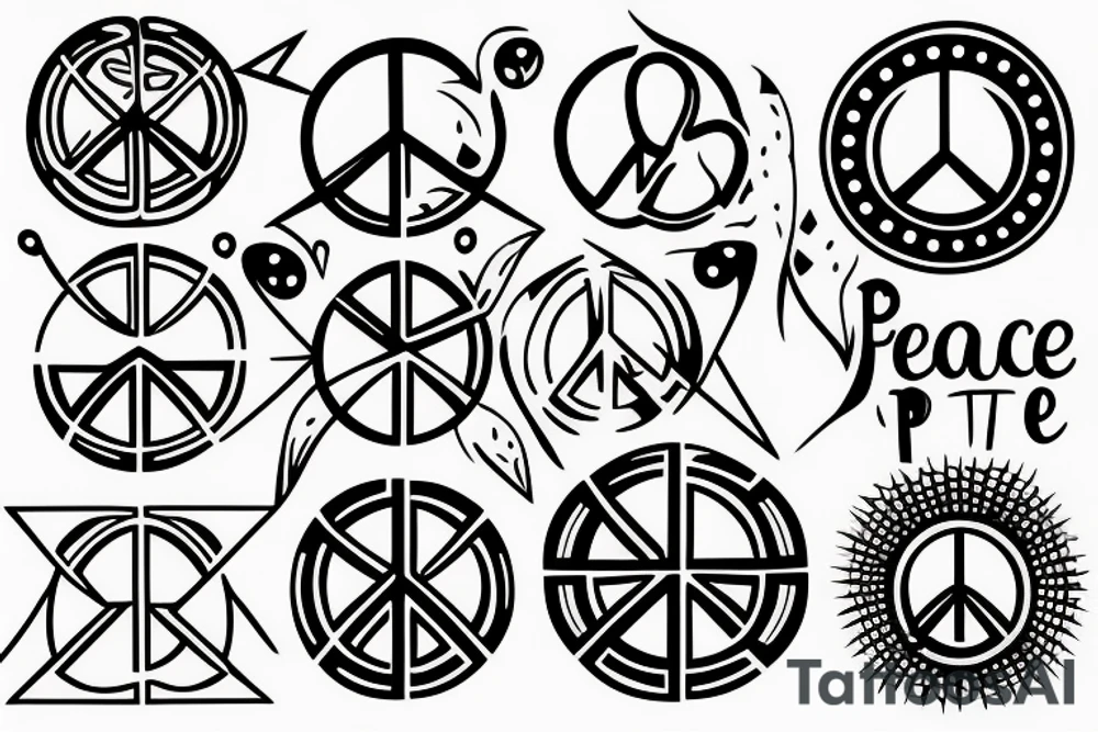 Peace tattoo idea