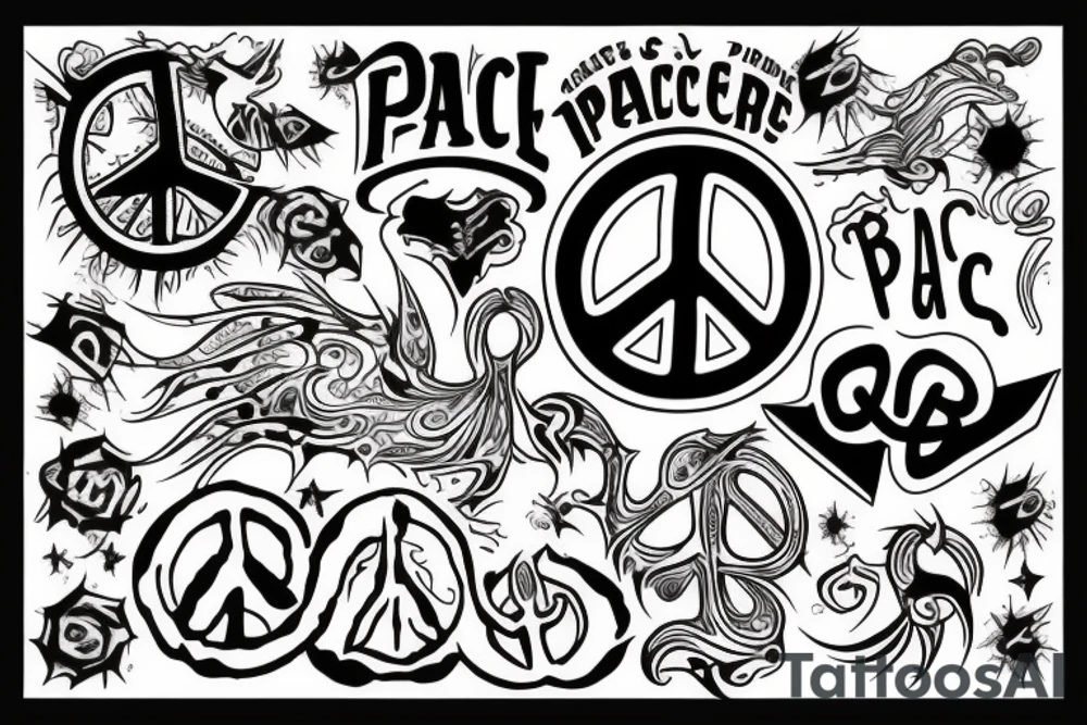 Peace and chaos tattoo idea