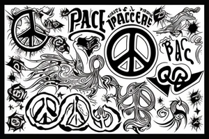 Peace and chaos tattoo idea