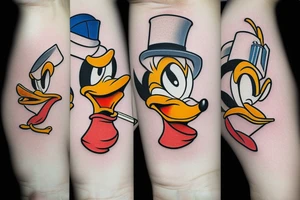 donald duck cigar tattoo idea