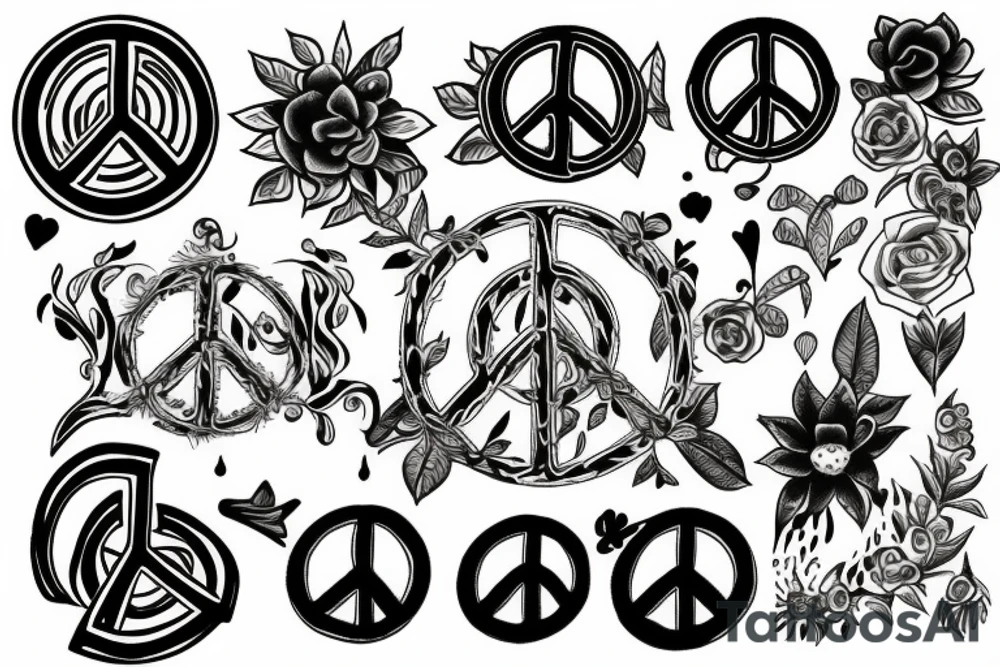 Peace tattoo idea