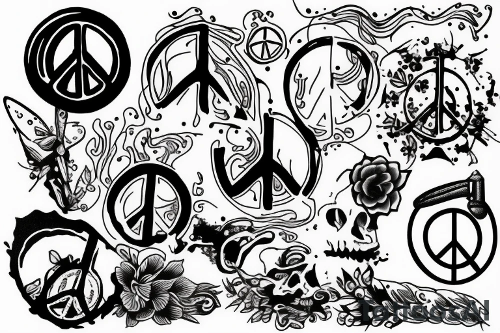 Peace tattoo idea
