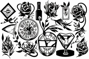 Alkohol tattoo idea