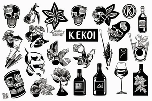 Alkohol tattoo idea