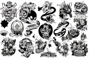 Two side success tattoo idea