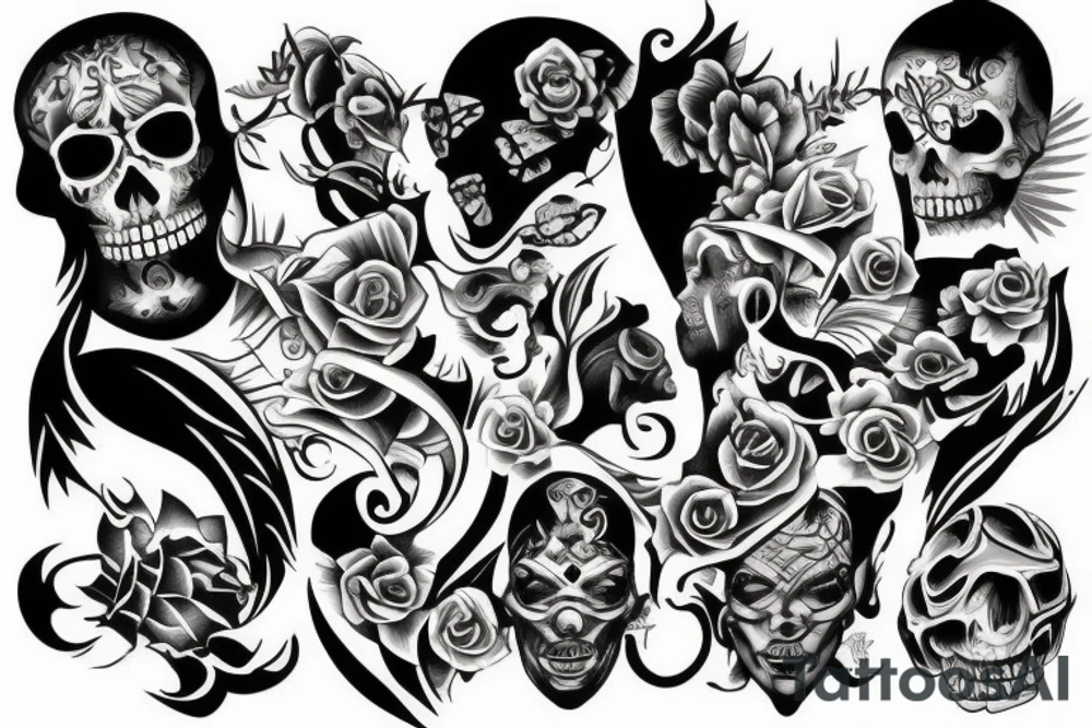 Two side success tattoo idea