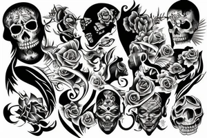 Two side success tattoo idea