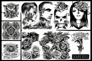 Two side success tattoo idea