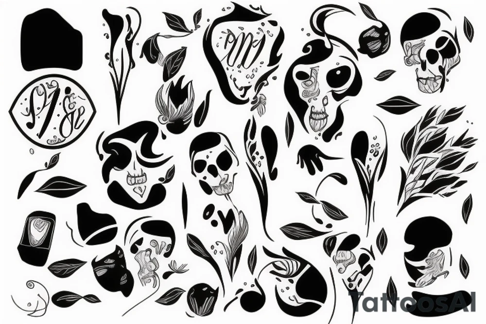 Śmierć tattoo idea