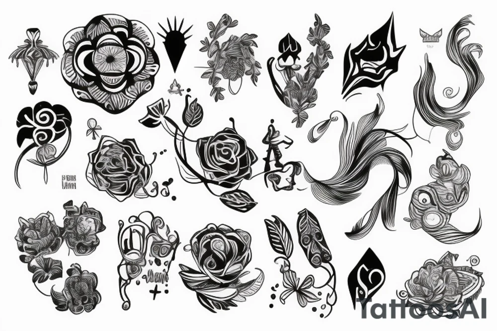 Śmierć tattoo idea
