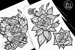 Pies łajka zachodniosyberyjska tattoo idea