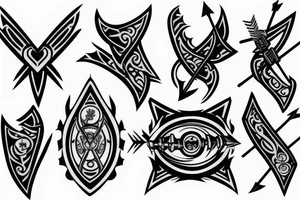 Three arrows tattoo idea