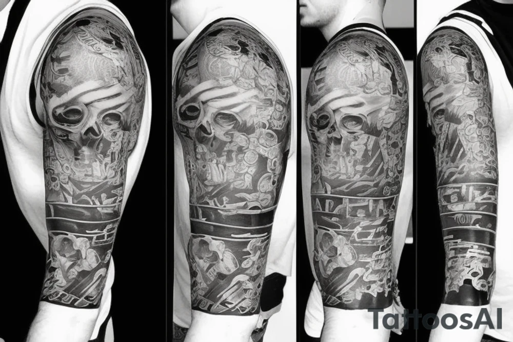 Two side money tattoo idea