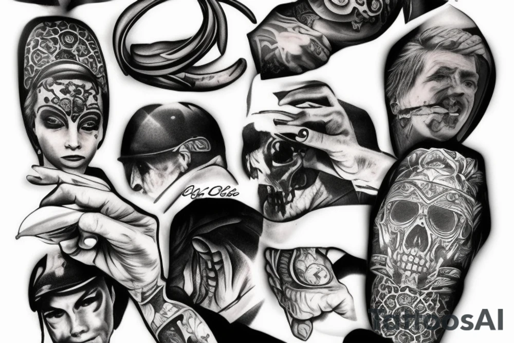 Two side money tattoo idea