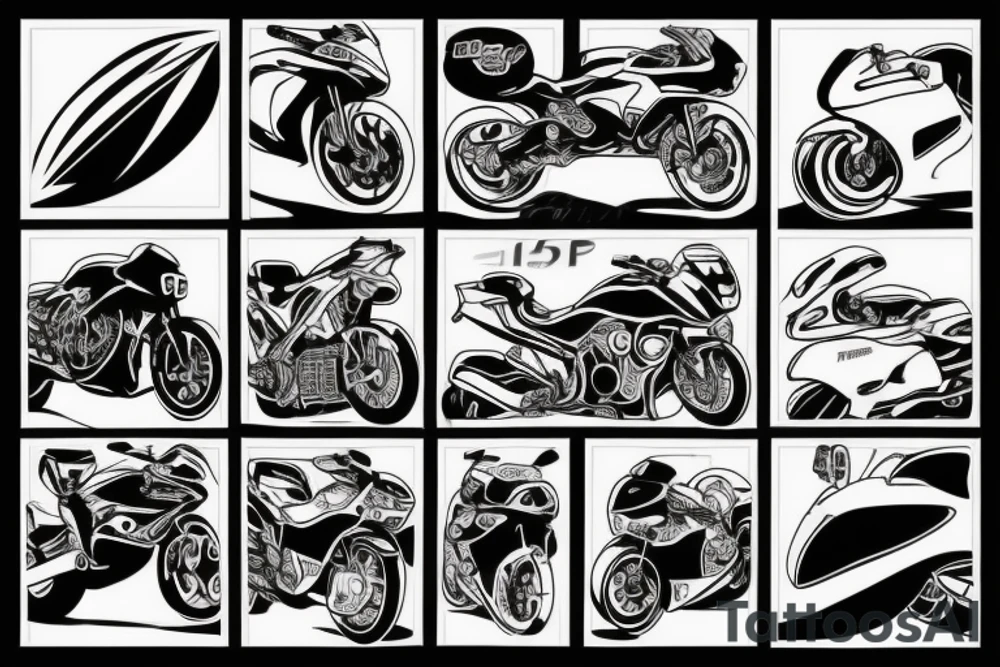 Real, motorcycle, sport, cars, football tattoo idea