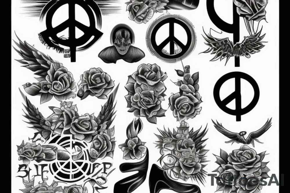 Balance beetween peace and chaos tattoo idea