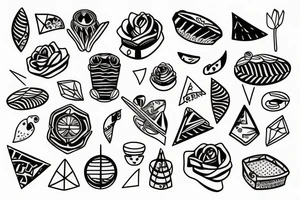 Pies łapa tattoo idea