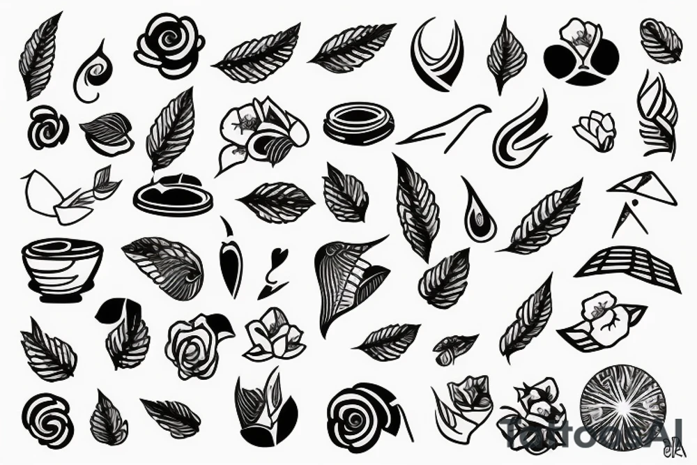 Pies łapa tattoo idea