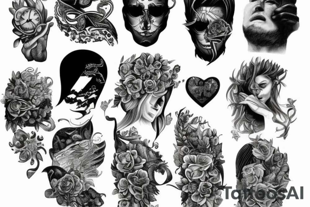 Śmierć tattoo idea
