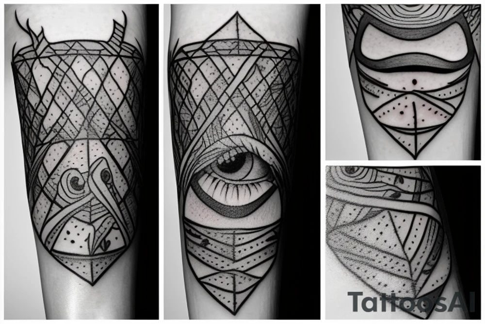 Thorn under crying eye tattoo idea