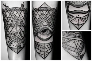 Thorn under crying eye tattoo idea