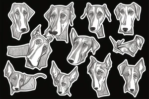 angry doberman tattoo idea