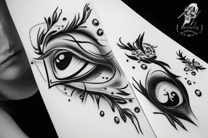 Thorn under crying eye tattoo idea